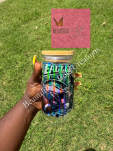 Load image into Gallery viewer, Philly Eagles Football Glass Cans