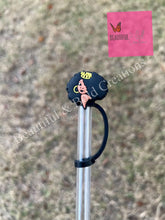 Load image into Gallery viewer, Black Afro Girl/Woman Stanley Tumbler Straw Cover Topper 10mm
