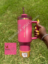 Load image into Gallery viewer, Flower Kawaii Kitty HK Stanley Tumbler Boot
