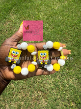 Load image into Gallery viewer, Yellow SB Pants Stanley Tumbler Handle Charm
