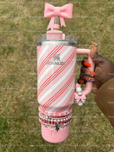 Load image into Gallery viewer, Strawberry Twist Stanley Tumbler Bracelets
