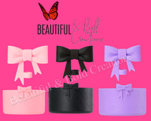 Load image into Gallery viewer, Cutesy Bow Silicone Stanley Tumbler Straw Cover
