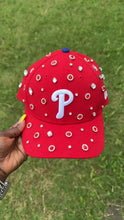 Load and play video in Gallery viewer, Phillies Rhinestone SnapBack Hat
