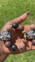 Load and play video in Gallery viewer, Afro Livin’ My Best Life Stanley Cup Tumbler Charm
