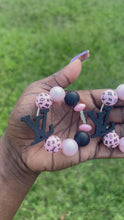 Load and play video in Gallery viewer, Pink LV Bougie Stanley Tumbler Cup Charms
